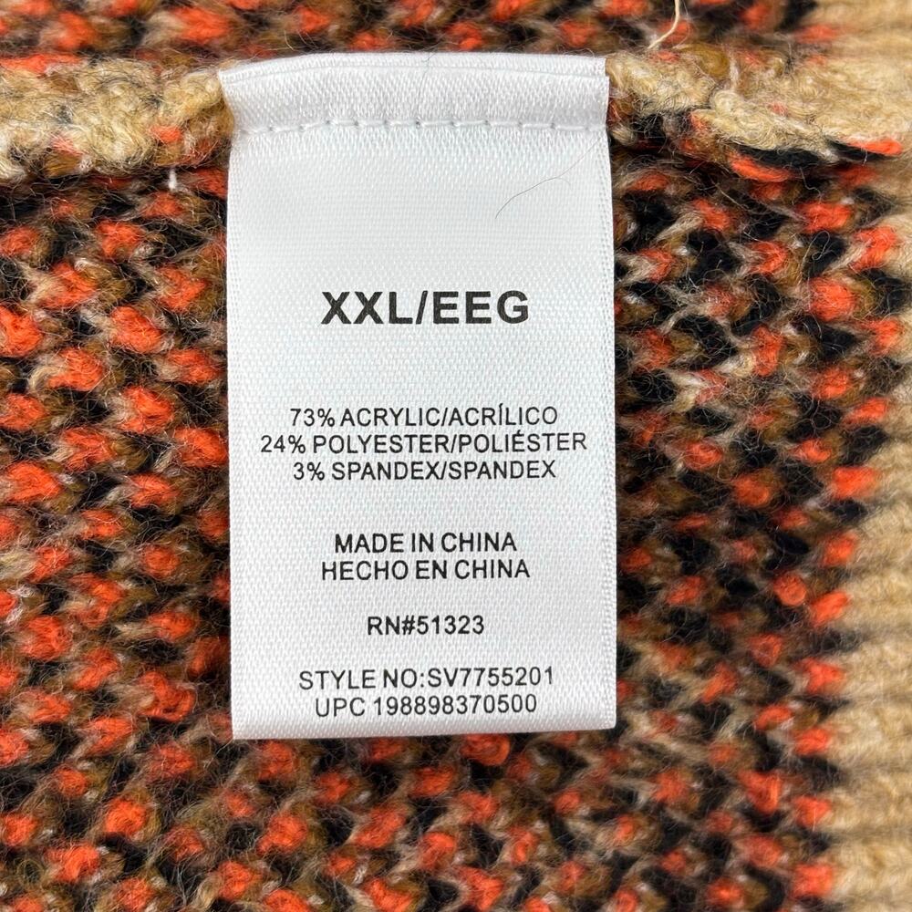 Vince Camuto Sz XXL Womens Sweater Black Cat Pumpkin Halloween Crewneck Fall - Picture 7 of 16